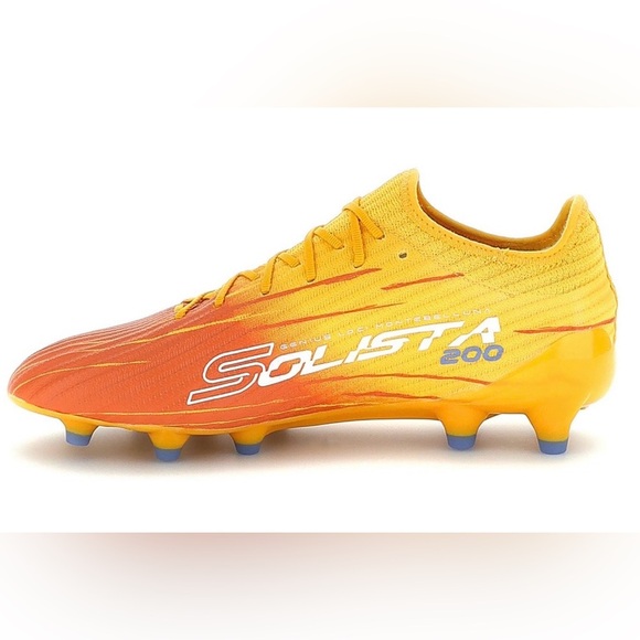 Lotto Solista 200 IX FG Soccer Cleats Ray Yellow Melon Orange Men 10/Women11 NWT main image 4